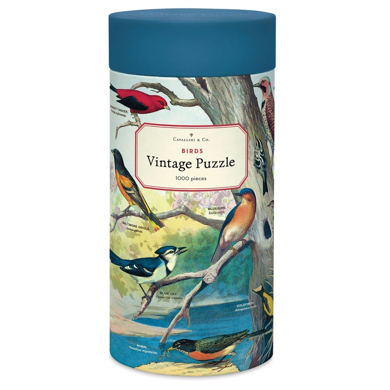 Cavallini Vintage Audubon Birds 1,000 Piece Puzzle