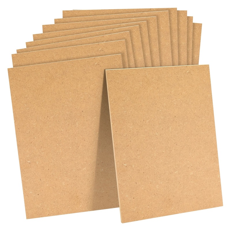 0.25″ Thick Blank MDF Chipboard Sheets for Painting, Arts and Crafts (9 x 12 In, 12 Pack)