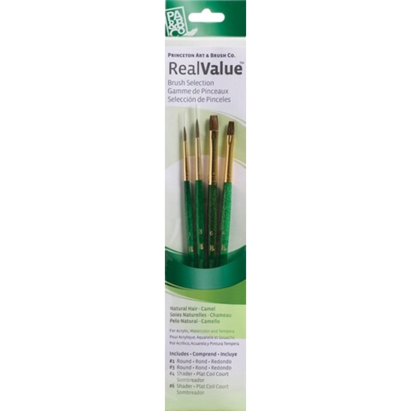 BRUSH SET CAMEL ROUND 1, 3, SHADER 4, 6