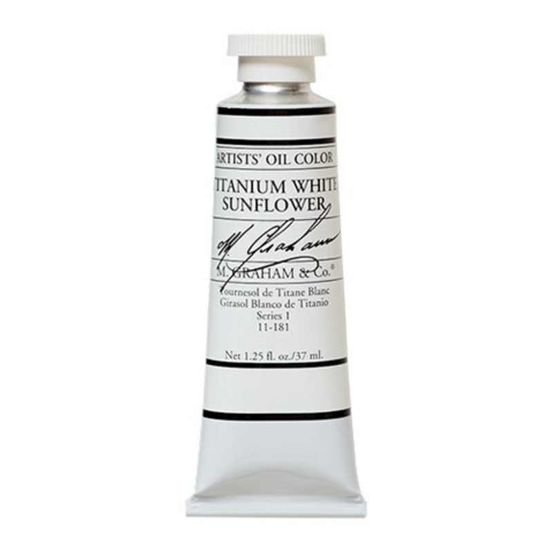 M GRAHAM TITANIUM WHITE  SUNFLOWER 150ML OIL COLOR