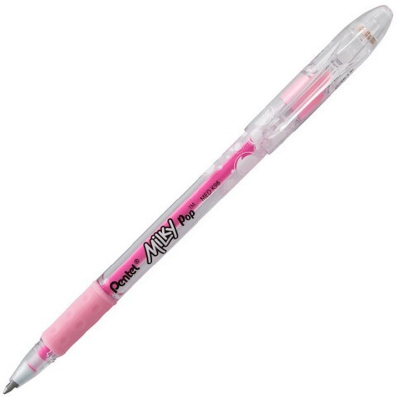 MILKY POP PASTEL GEL PEN 0.8MM PINK INK