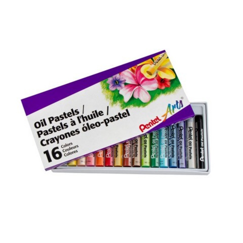 PENTEL ARTS OIL PASTELS 16 COLOR SET