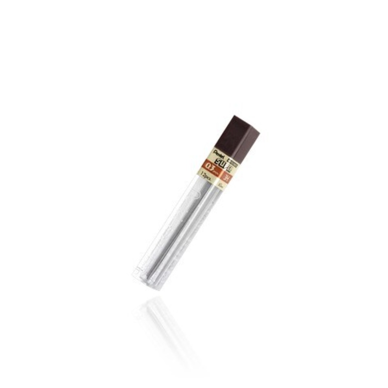 SUPER HI POLYMER LEAD 0.3MM H 12PCS TUBE