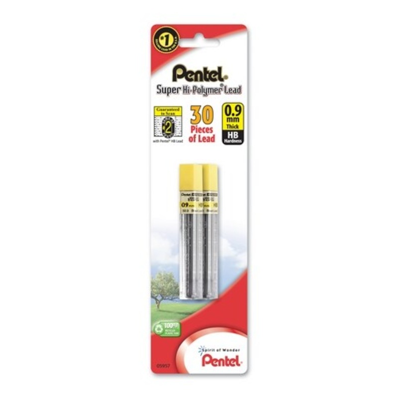 SUPER HI POLYMER LEAD 0.9MM 2 TUBES OF 15PCS