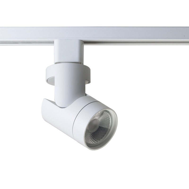 12W 1 Light LED Track Head Barrel White 36 Deg. Beam
