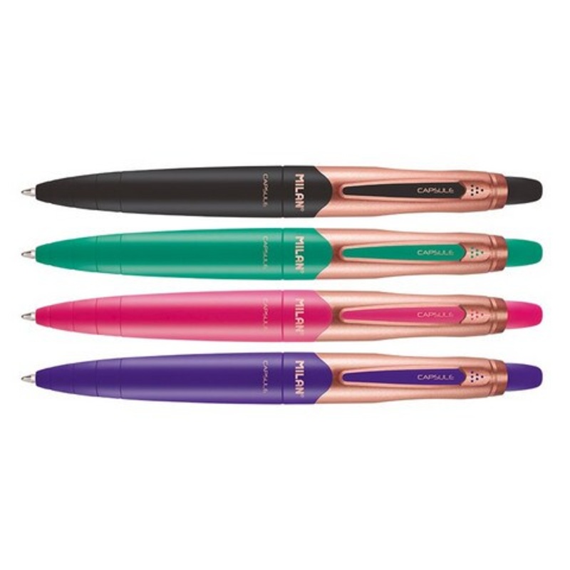 MILAN COPPER P1 .1MM BALL PEN BLUE POP