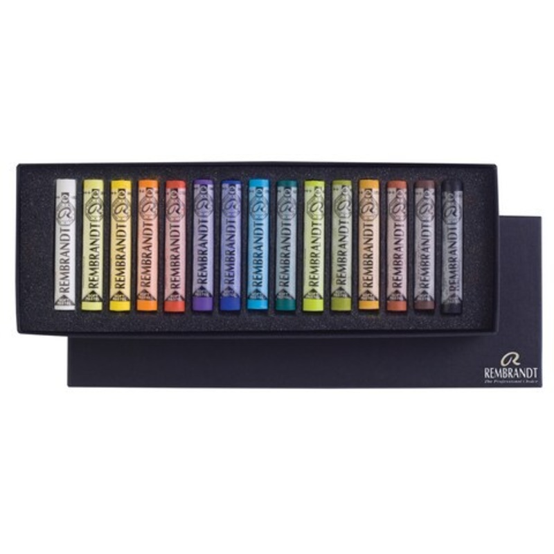 REMBRANDT SOFT PASTEL CARDBOARD BOX SET 15 STK