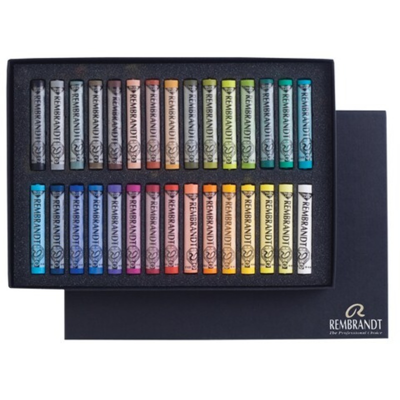 REMBRANDT SOFT PASTEL CARDBOARD BOX SET 30 STK