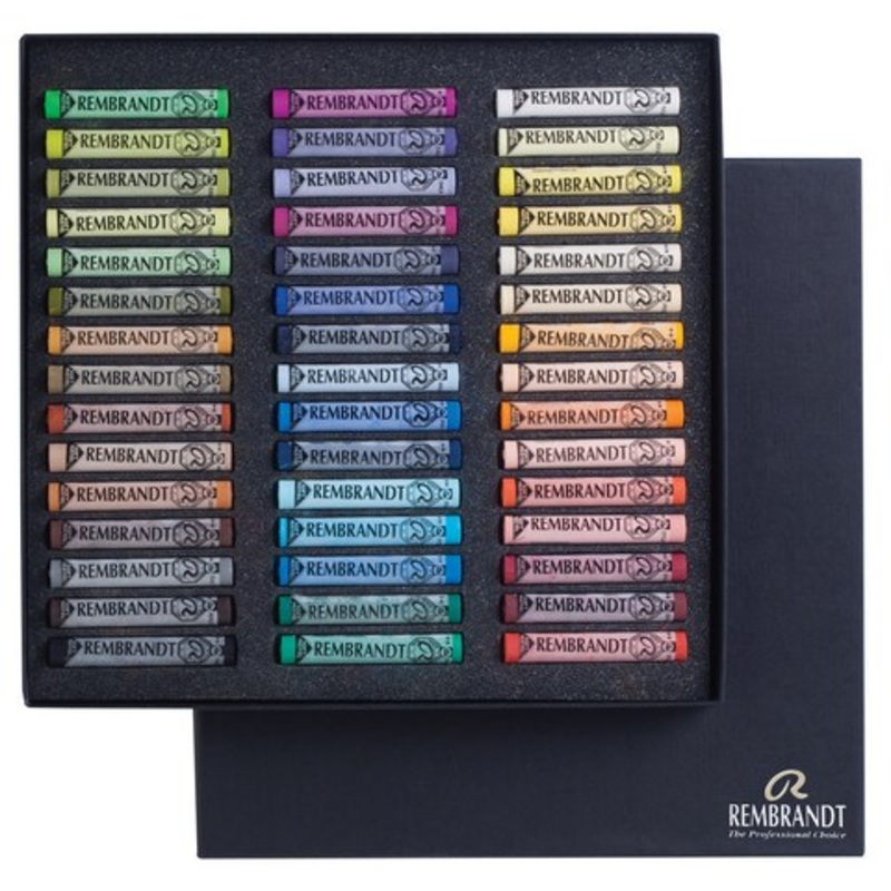 REMBRANDT SOFT PASTEL CARDBOARD BOX SET 45 STK