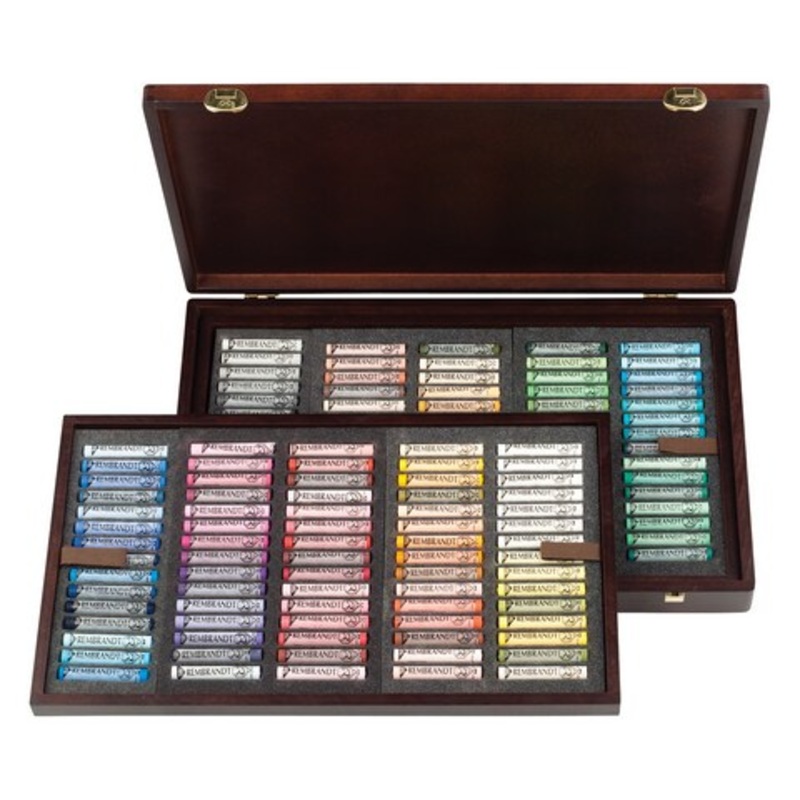 REMBRANDT SOFT PASTEL WOOD BOX SET 150 STICK