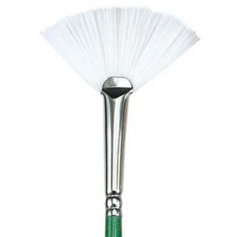 SUMMIT WHITE SYNTHETIC OIL AND ACRYLIC BRUSH FAN 2