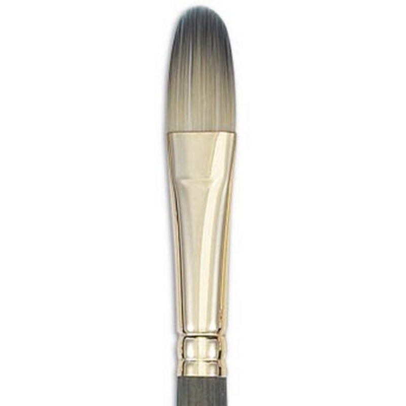 UMBRIA BEST SYNTHETIC BRISTLE SHORT HANDLE FILBERT 6