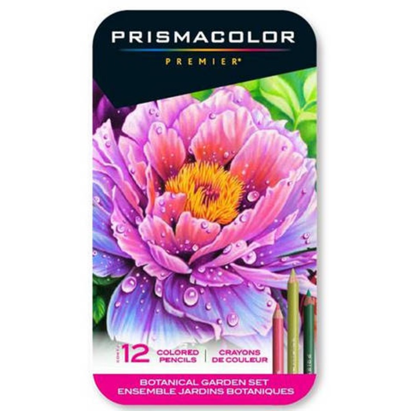 BOTANICAL GARDEN THEMED COLORED PENCIL 12PCS SET