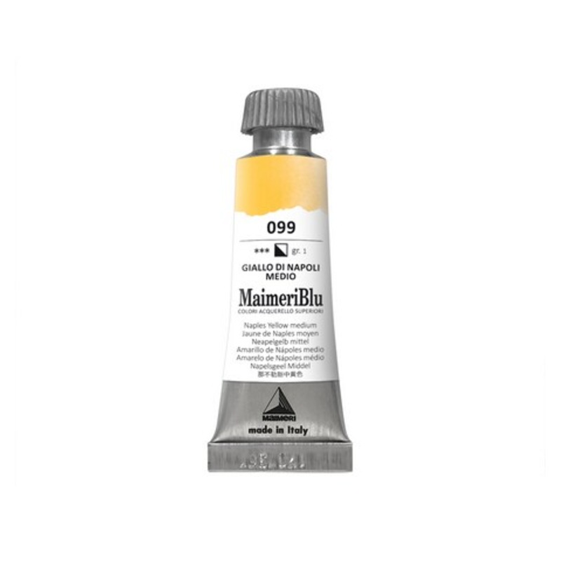 MAIMERIBLU PRO WATERCOLOR 12ML NAPLES YELLOW MEDIUM