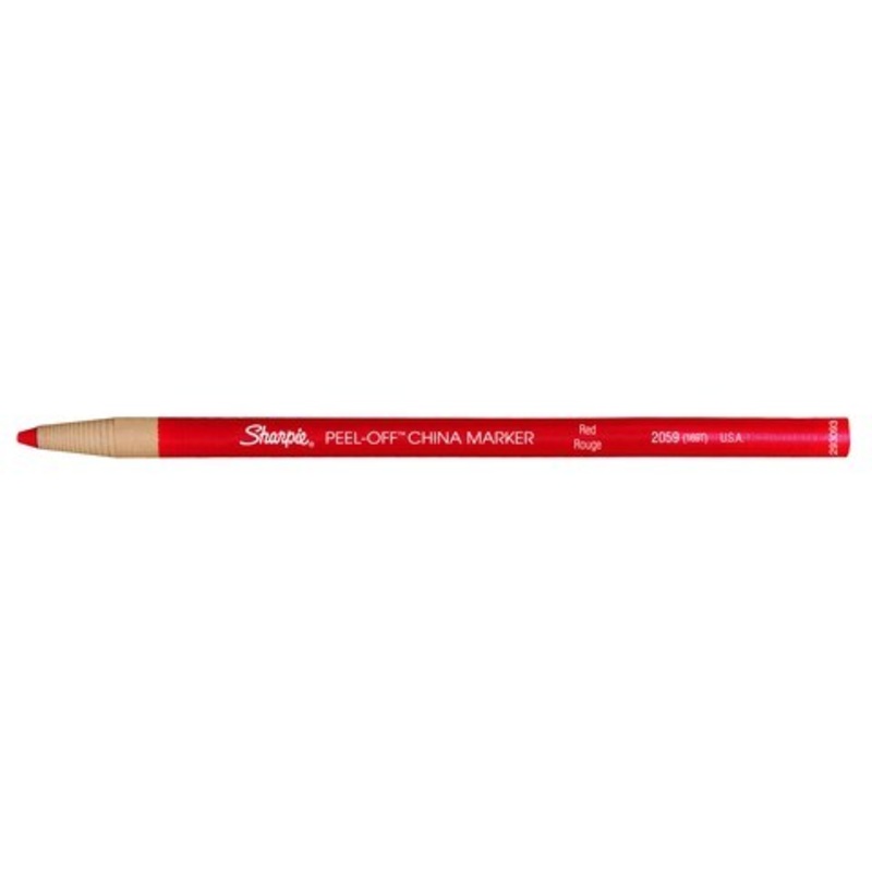 PRISMACOLOR CHINA MARKER W/ PULL STRING RED
