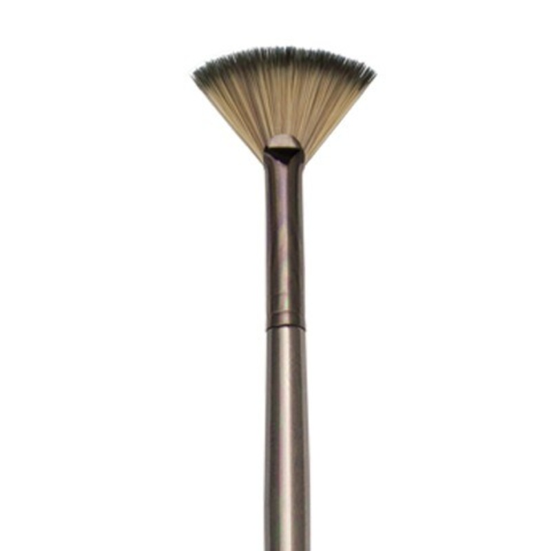 ZEN ACRYLIC SYNTHETIC BRISTLE LONG HANDLE BRUSH FAN 4