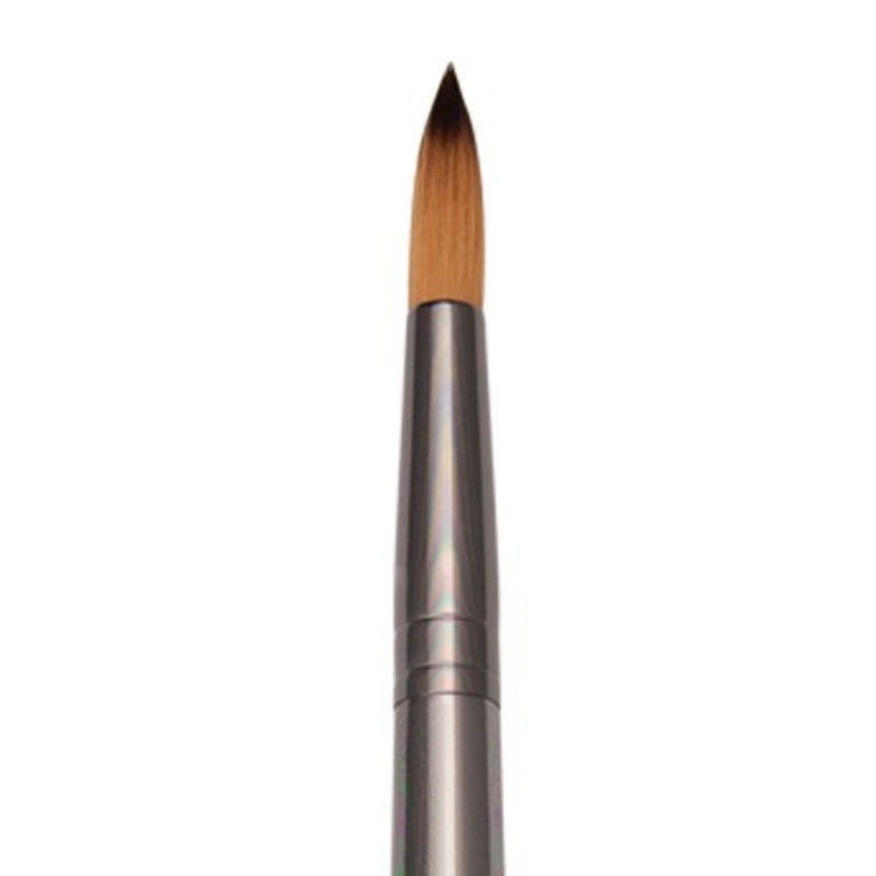 ZEN ALL MEDIA SYNTHETIC BRISTLE LONG HANDLE BRUSH ROUND 8