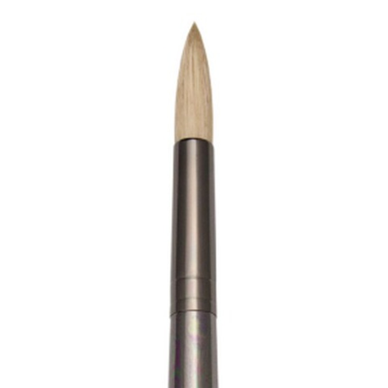 ZEN SYNTHETIC WHITE BRISTLE LONG HANDLE BRUSH ROUND 10