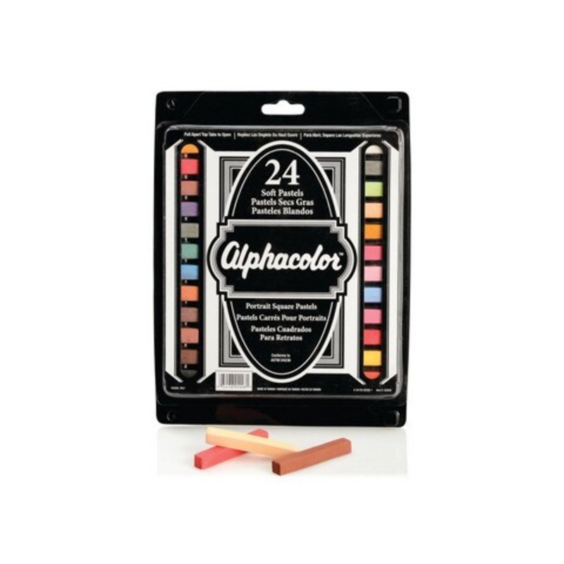 ALPHACOLOR PASTEL SET 24 STICK PORTRAIT COLORS