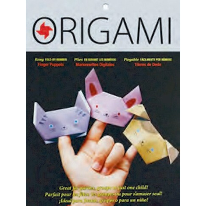 ORIGAMI PAPER FOLD BY NUMBER FINGER PUPPETS 12 SHEET