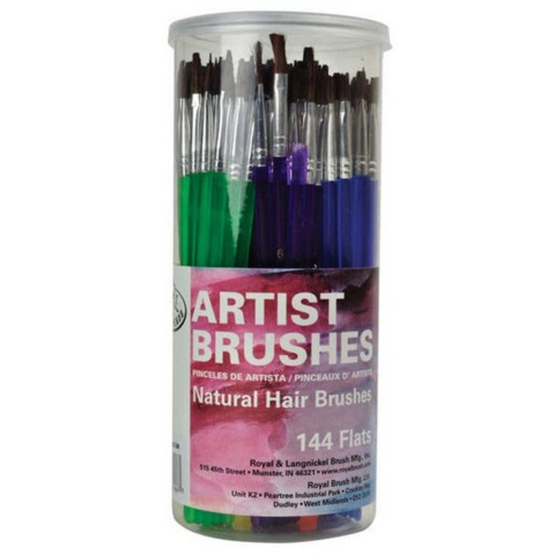 CAMEL BRUSHES FLAT CANISTER 144PC