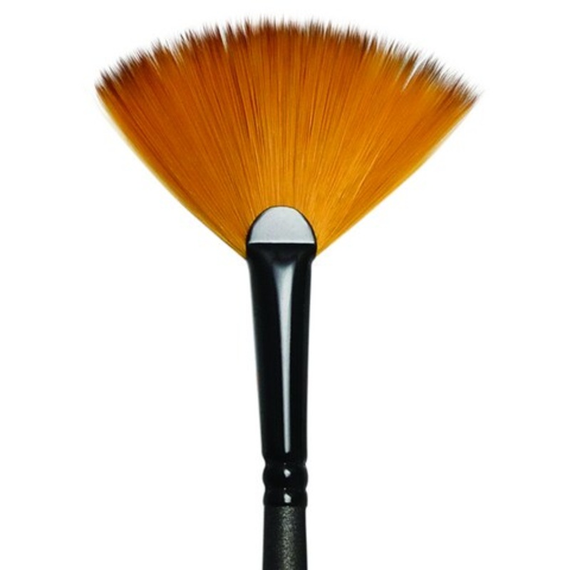 MAJESTIC SABLE OIL AND ACRYLIC LONG HANDLE FAN 6