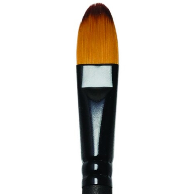 MAJESTIC SABLE OIL AND ACRYLIC LONG HANDLE FILBERT 14