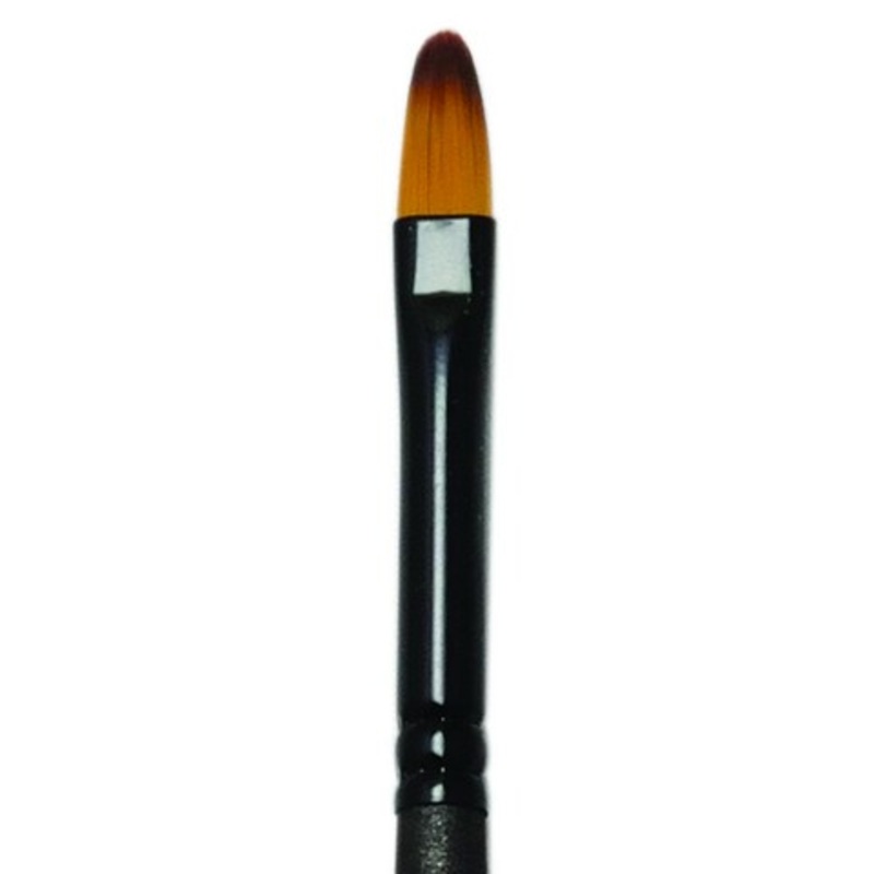 MAJESTIC SABLE OIL AND ACRYLIC LONG HANDLE FILBERT 6
