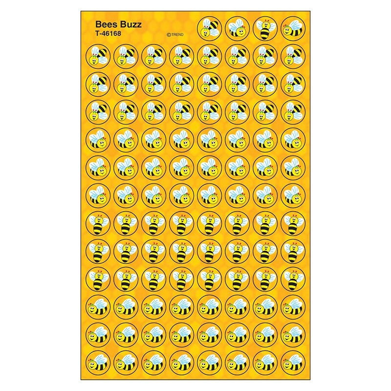 Bees Buzz superSpots Stickers, 800 ct