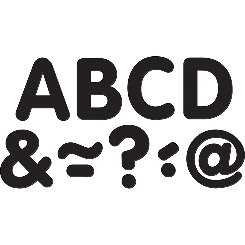 Black Classic 2″ Magnetic Letters