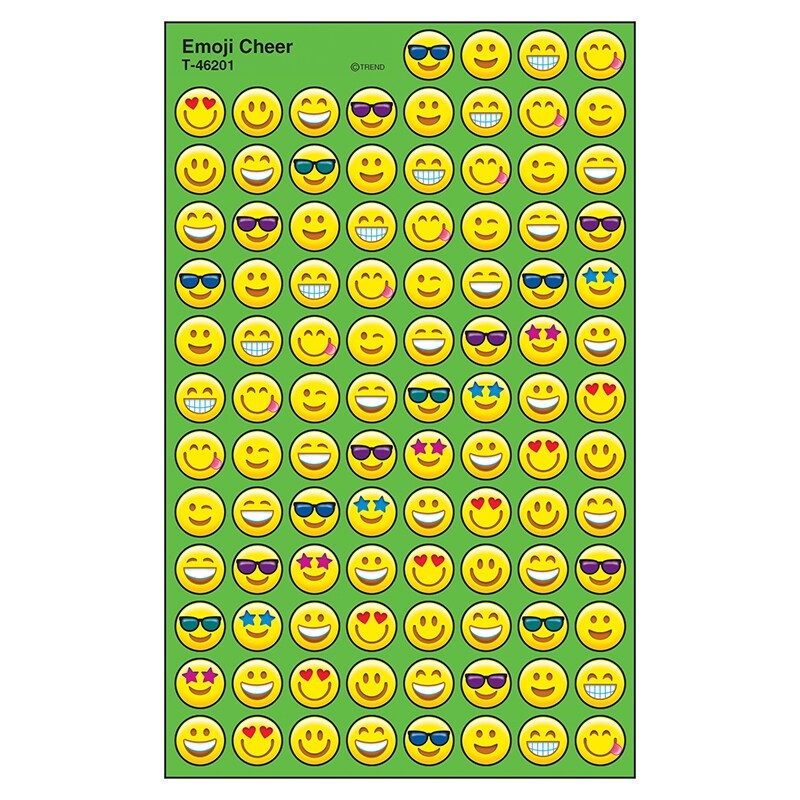 Emotion Icon Cheer superSpots Stickers, 800 ct