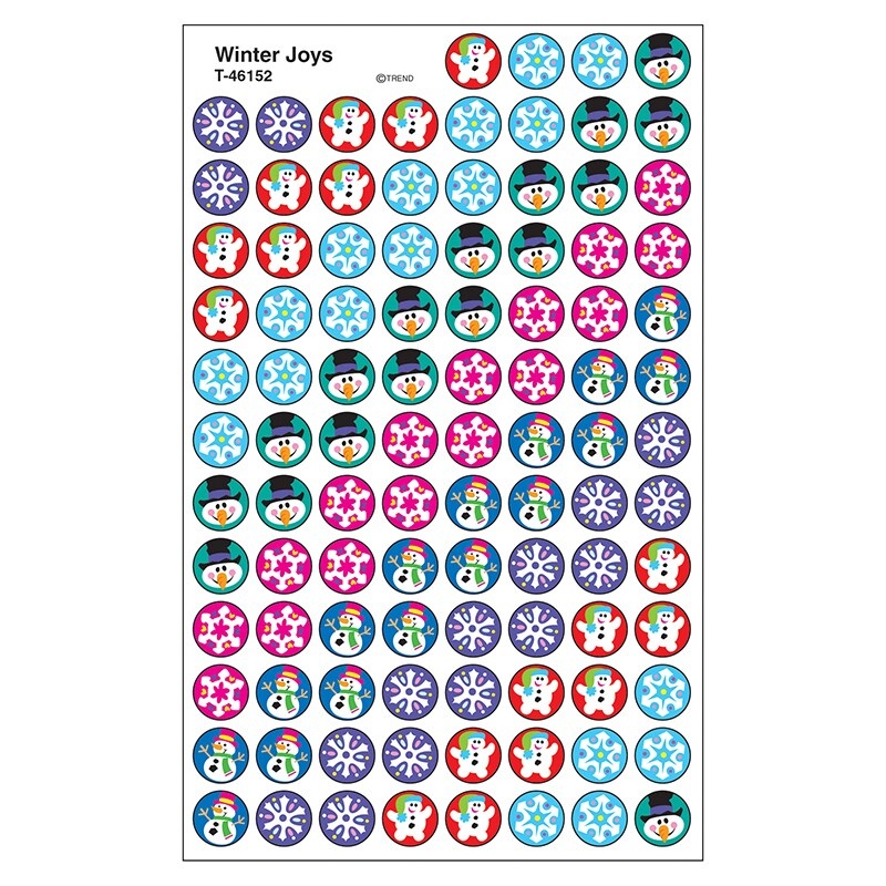 Winter Joys superSpots Stickers, 800 ct