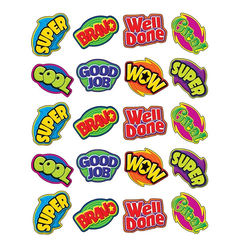 Positive Words Stickers, Pack of 120