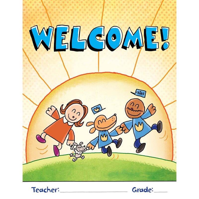 Dog Man Welcome Chart, 17″ x 22″