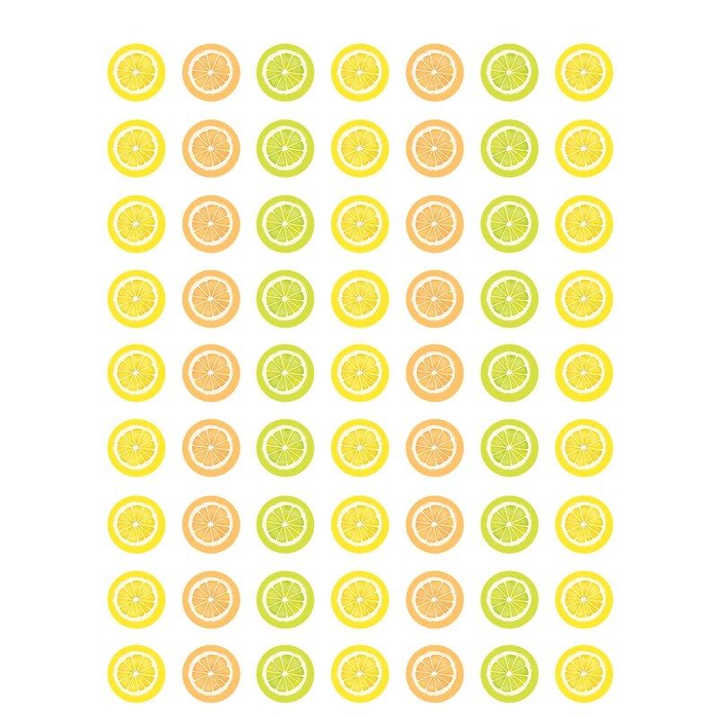 Lemon Zest Mini Stickers, Pack of 378