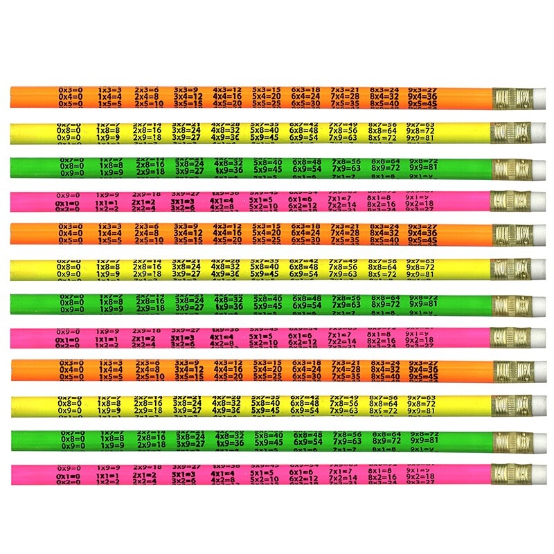 Pencils Multiplication, 12 Per Pack, 12 Packs