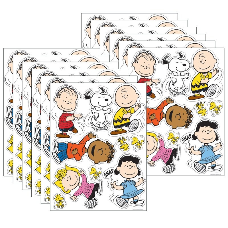Peanuts Classic Characters Window Clings, 12 Sheets