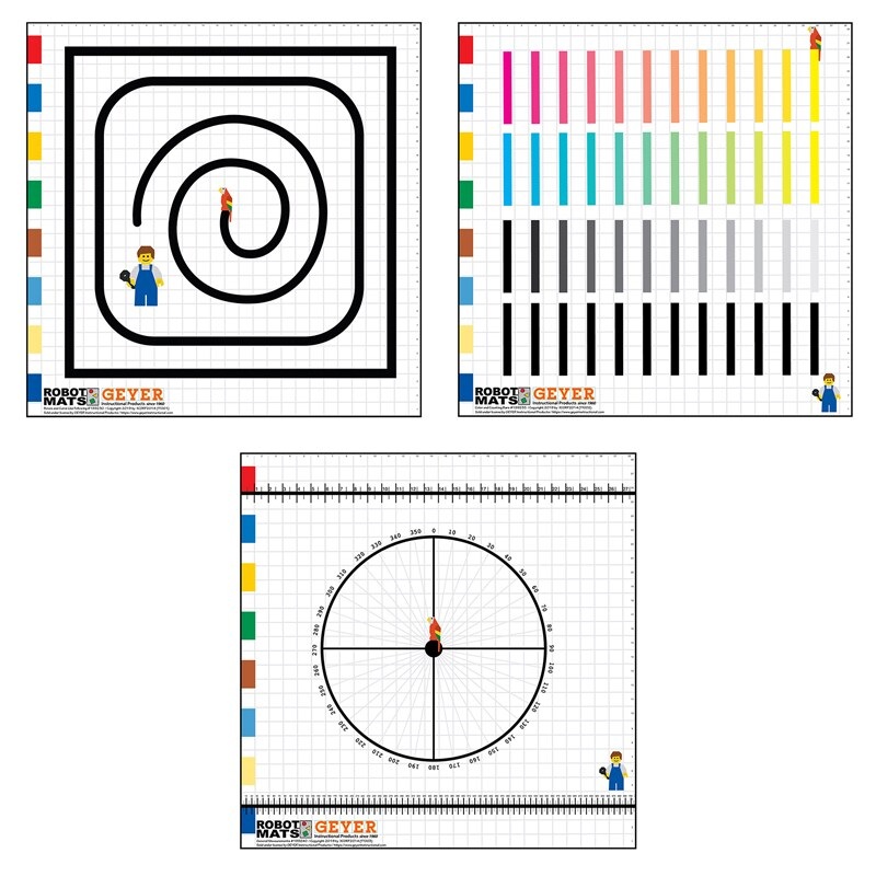 General Skills Robotics Table Top Mats, Set of 3