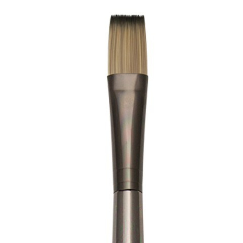 ZEN ACRYLIC SYNTHETIC BRISTLE LONG HANDLE BRUSH FLAT 10