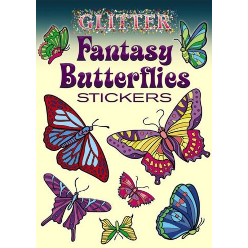 GLITTER FANTASY BUTTERFLIES STICKERS
