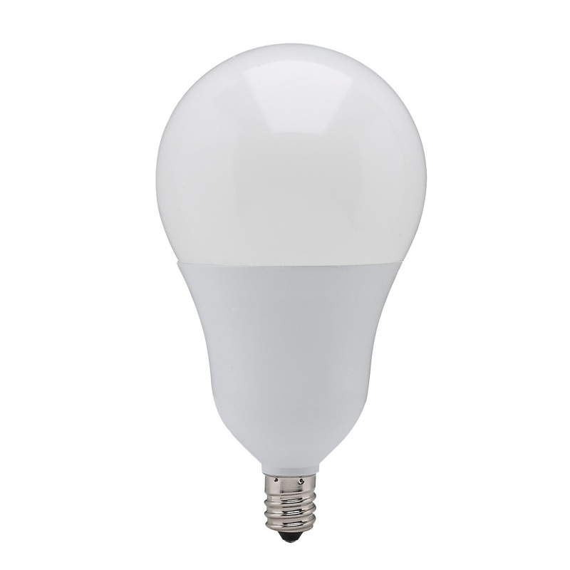 Satco S21802 6w A19 LED Candelabra 4000K Cool White Dimmable Replacement Bulb