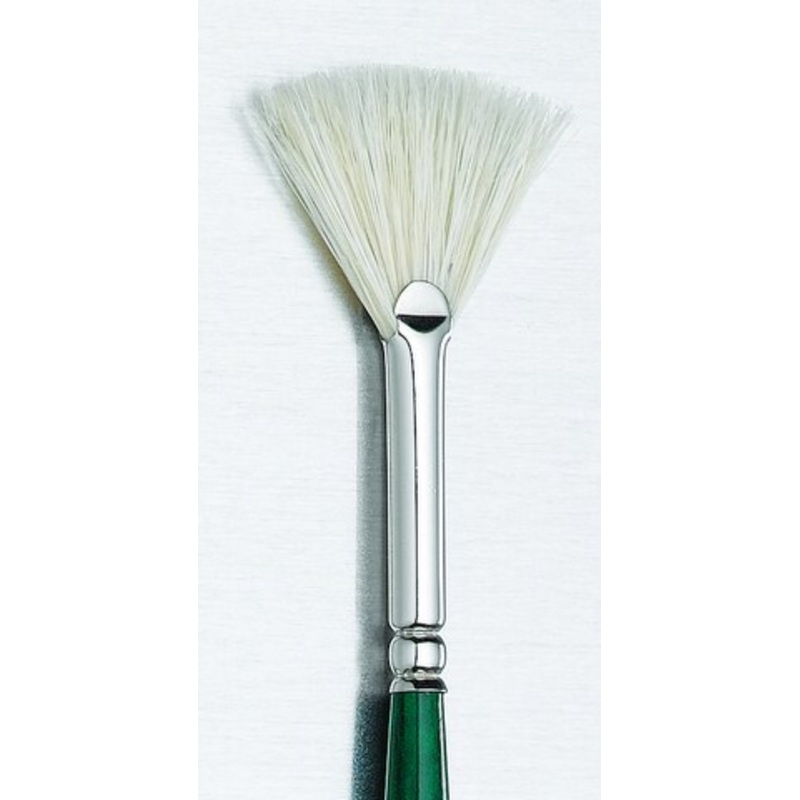 GAINSBOROUGH OIL/ACRY WHITE BRISTLE LONG HANDLE FAN 6