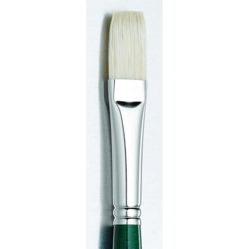 GAINSBOROUGH OIL/ACRY WHITE BRISTLE LONG HANDLE FLAT 4
