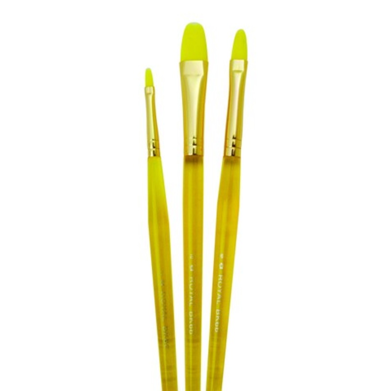 BIG KIDS CHOICE FILBERT BRUSH SET 3PCS