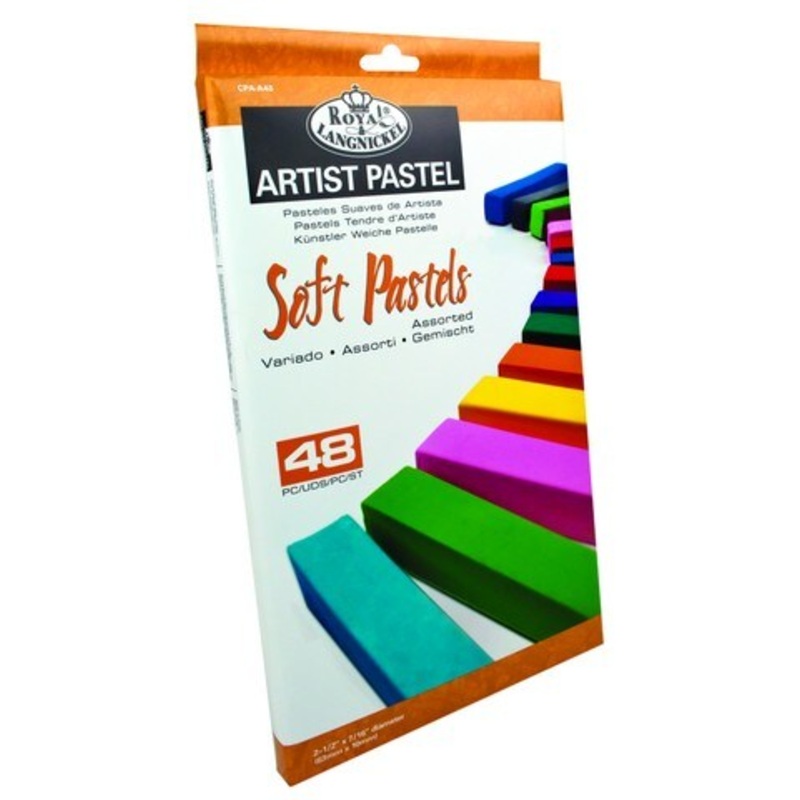 ESSENTIALS SOFT CHALK PASTEL SET 48 BASIC COLORS