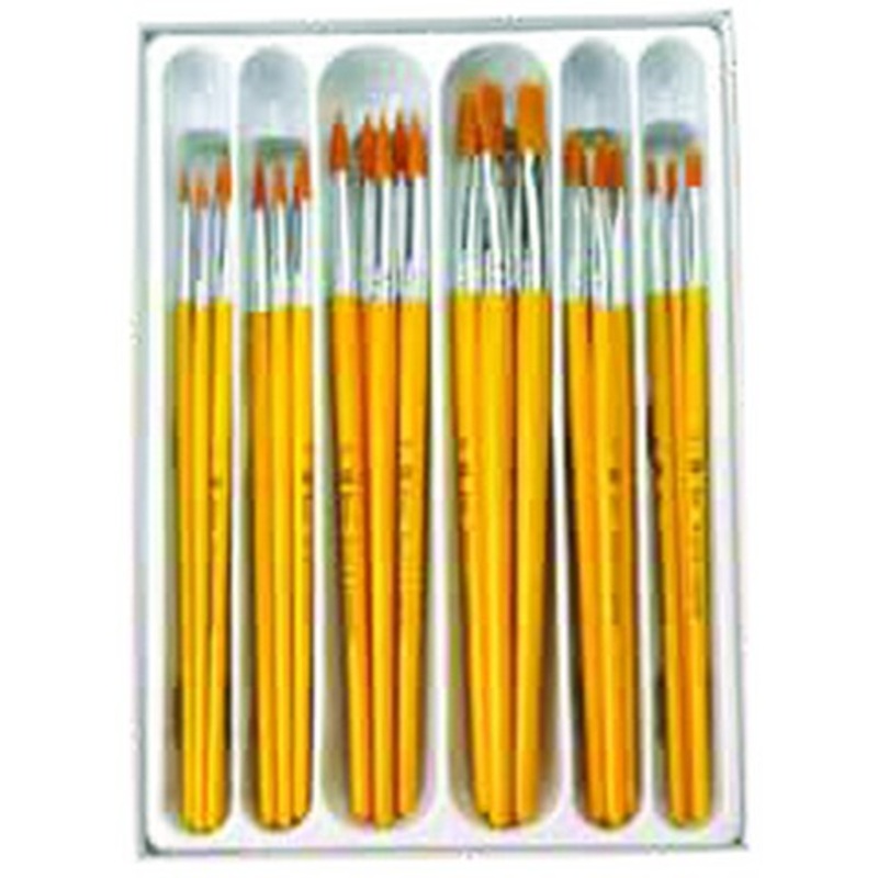 GOLDEN TAKLON BRUSHES CLASSROOM PACK 30CT