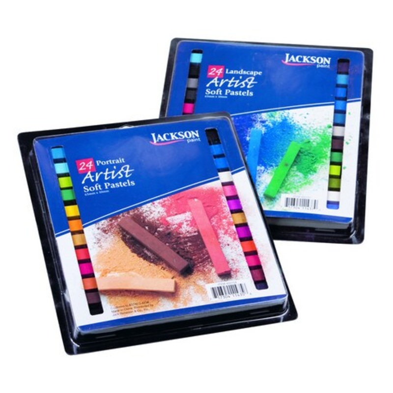 JACKSON ARTIST SOFT PASTEL 24 PIECE LANDSCAPE COLORS