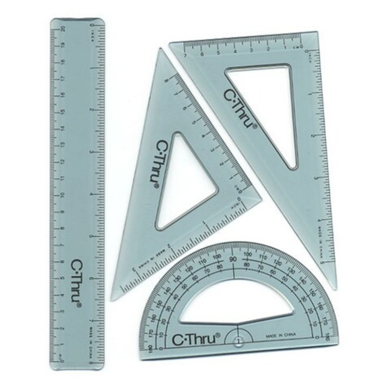 RULER COMBO SET 8 INCH