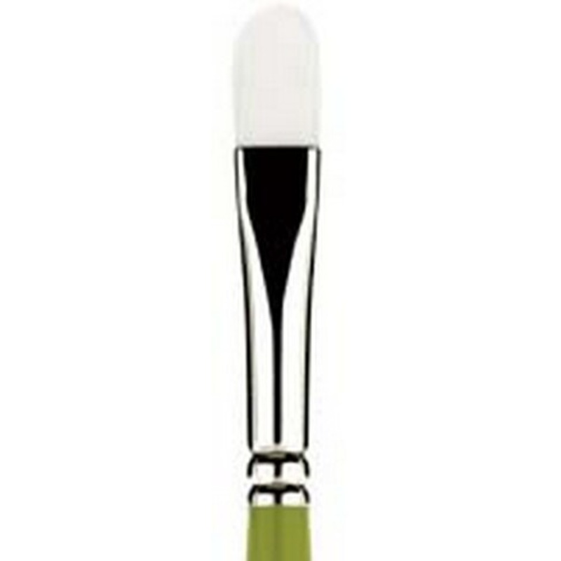SNAP WHITE TAKLON LONG HANDLE FILBERT 10