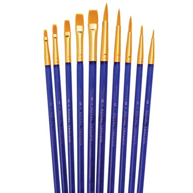 SUPER VALUE GOLDEN TAKLON BRUSH SET 10PCS